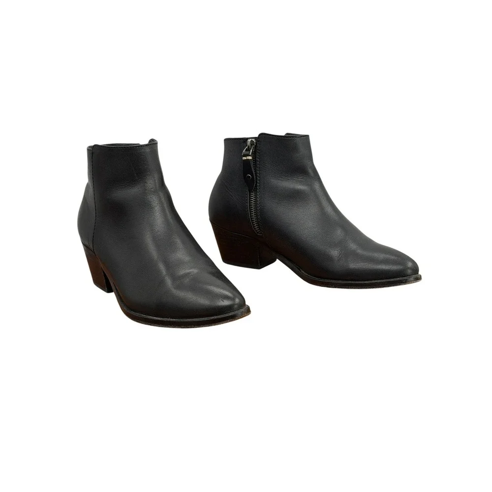 Thursday Boot Co Everyday Ankle Boot Women SZ 6.5 Black Office Modern Leather